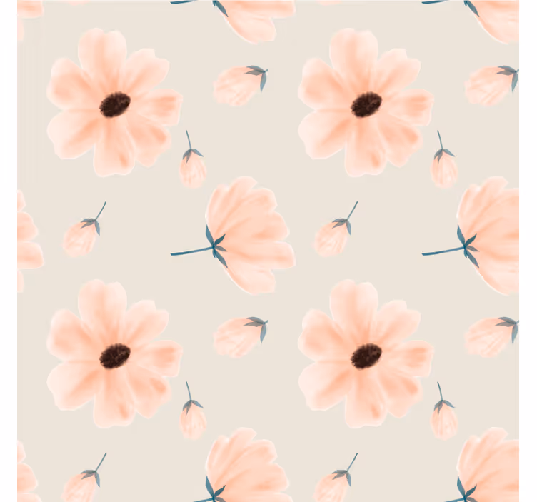 Sous verre motif floral aux pétales doux - TenStickers