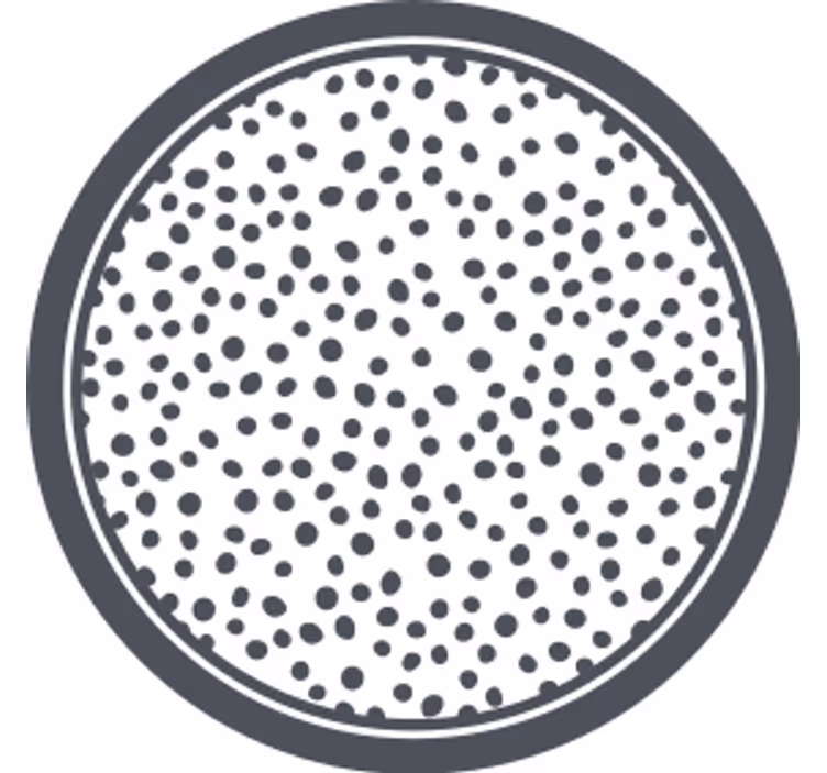 Sous verre motif circulaire à pois - TenStickers