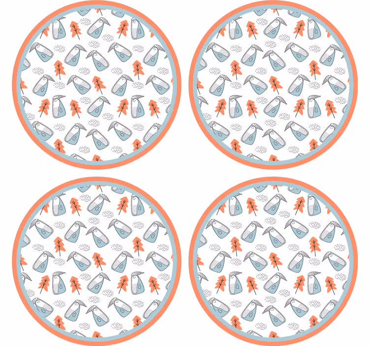 Sous verre geek motif de feuilles original - TenStickers