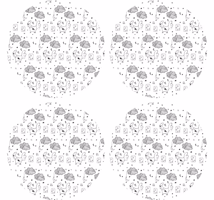 Sous verre personnalisable motif ferme charmante - TenStickers