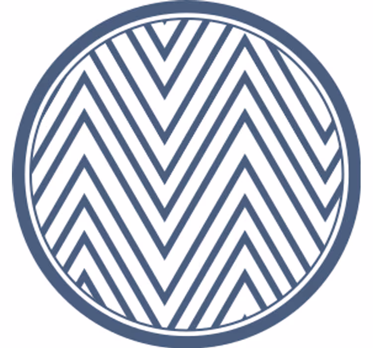 Sous verre motif chevrons - TenStickers