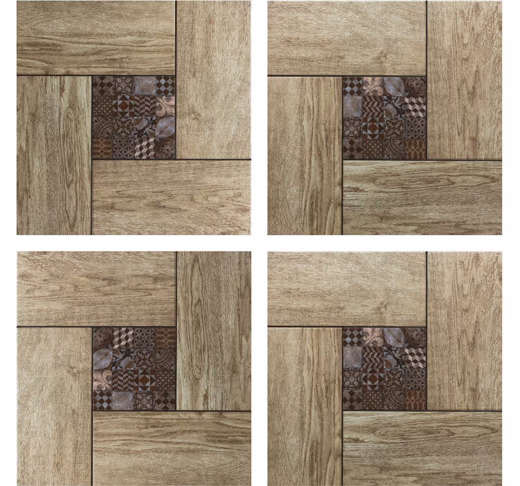 Sous verre carreaux motif texture bois - TenStickers