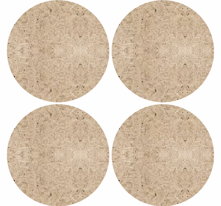 Dessous de verre motif Effet de panneau de liège en bois - TenStickers