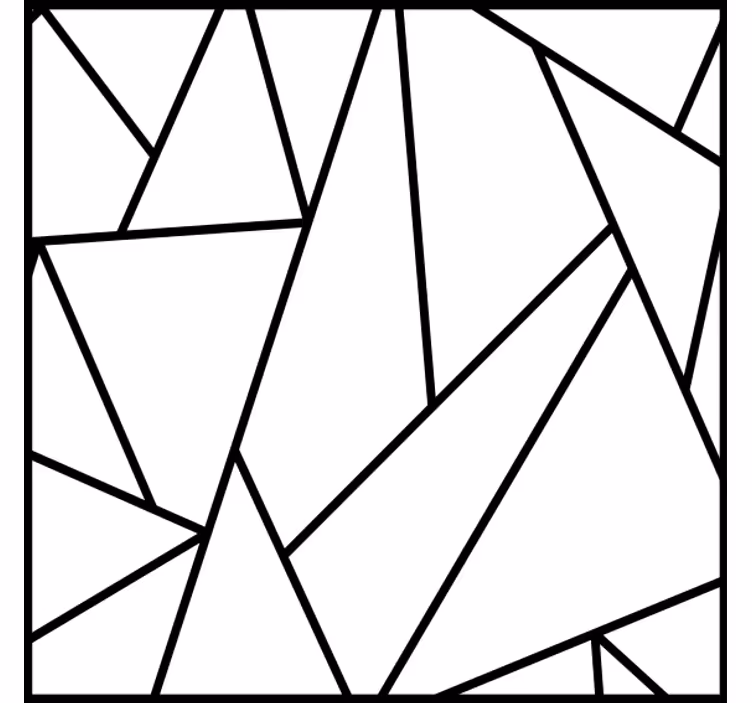 Sous verre lignes noires géométriques - TenStickers