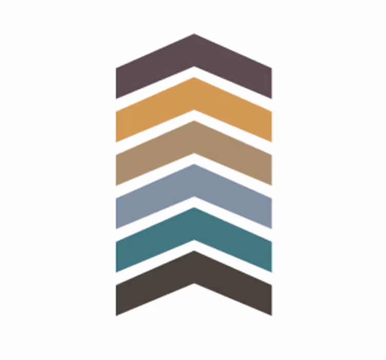 Sous verre motif chevron superposé - TenStickers