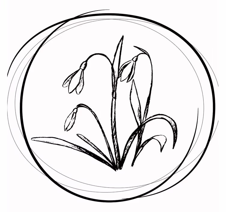 Sous verre dessin floral Élégant - TenStickers