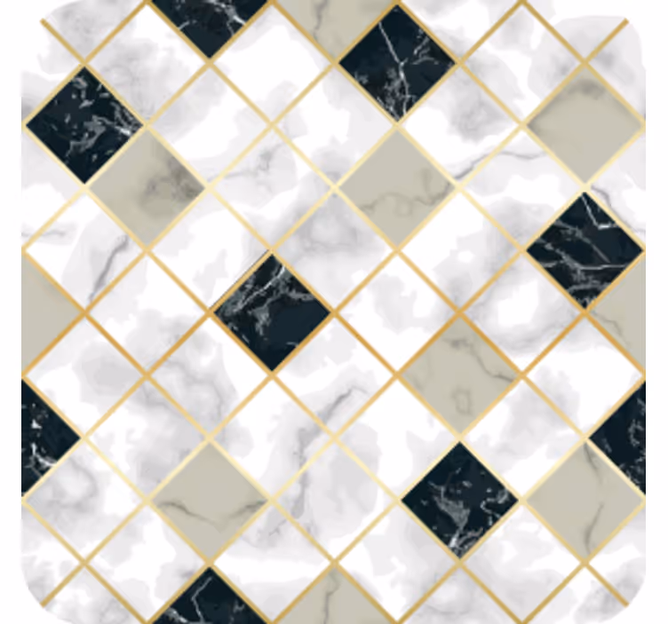 Sous verre carreaux en marbre à motifs - TenStickers