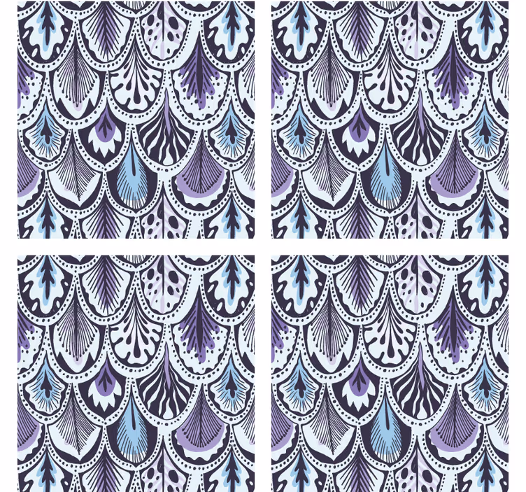 Sous verre motif de feuilles élégantes - TenStickers