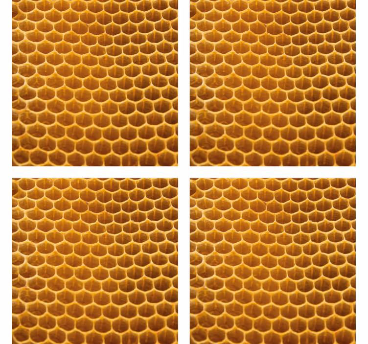 Sous verre bière motif alvéolaire - TenStickers