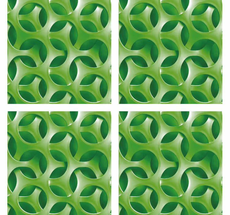 Sous verre motif circulaire superposé - TenStickers