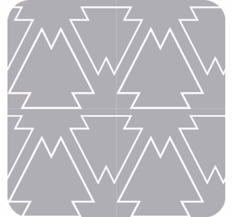 Sous verre motif arbre angulaire - TenStickers