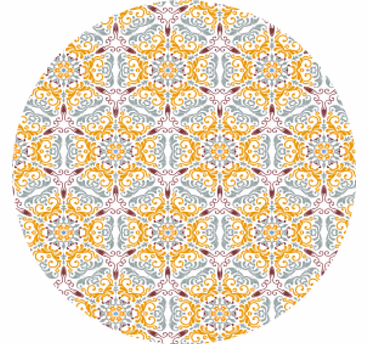 Sous verre composition de fleurs intricate - TenStickers