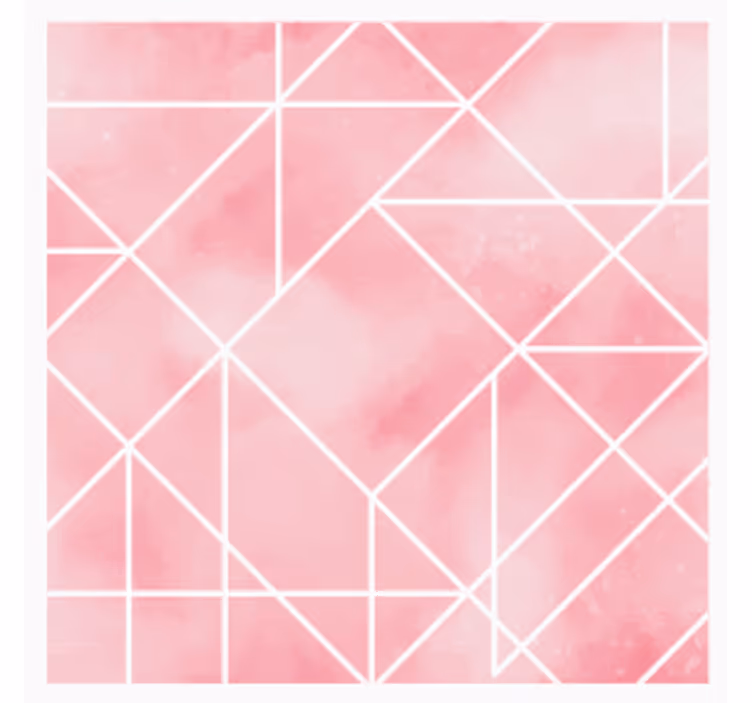 Sous verre motif géométrique rose - TenStickers