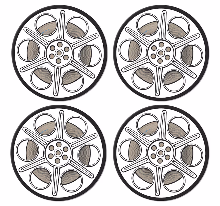 Dessous de verre vintage Pellicule cinéma - TenStickers