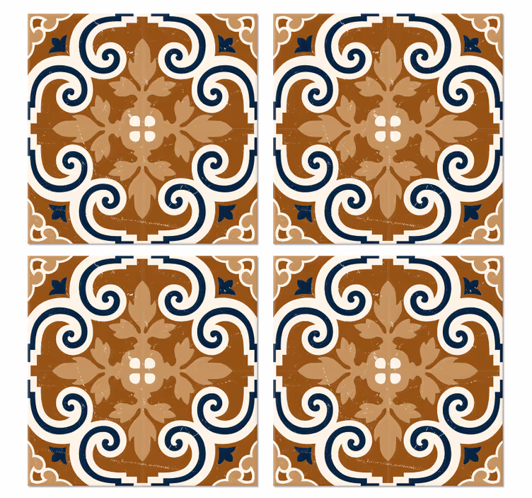 Dessous de verre en carreaux Carreaux de ciment - TenStickers