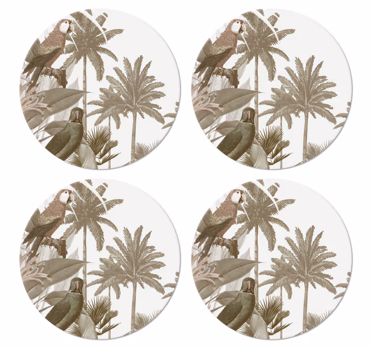Dessous de verre vintage Faune tropicale vintage - TenStickers