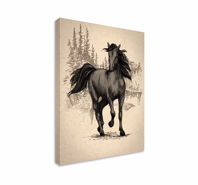 Tableau chevaux dessin de cheval - TenStickers