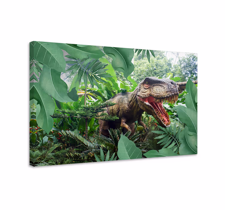 Tableau dinosaures murale enfant dinosaures t rex - TenStickers