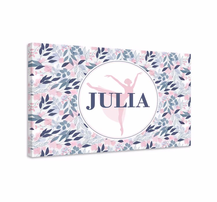 Tableau personnalisé Danseur personnalisé floral - TenStickers
