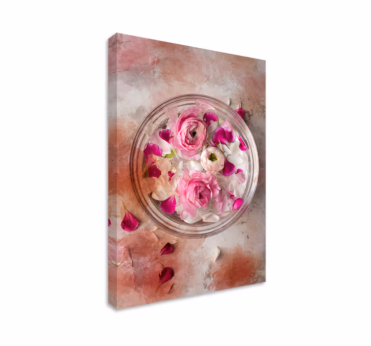 Tableau fleurs et plantes illustration florale en bol - TenStickers