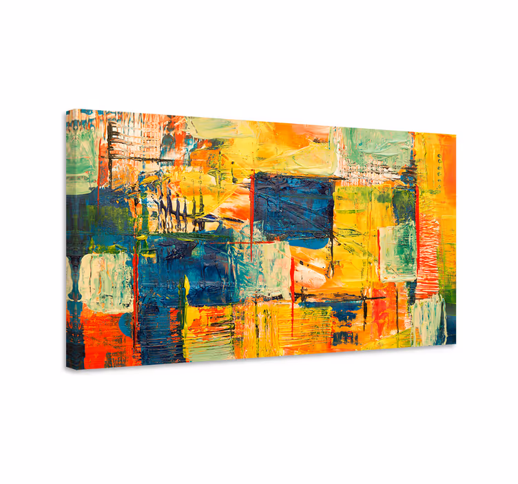 Tableau moderne Mosaïque colorée - TenStickers