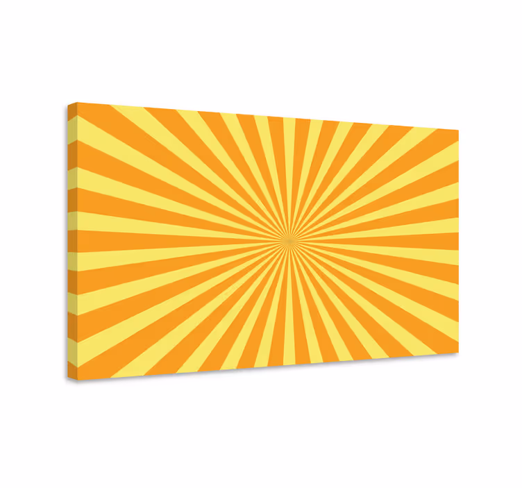 Tableau Coucher de soleil abstrait tons oranges - TenStickers