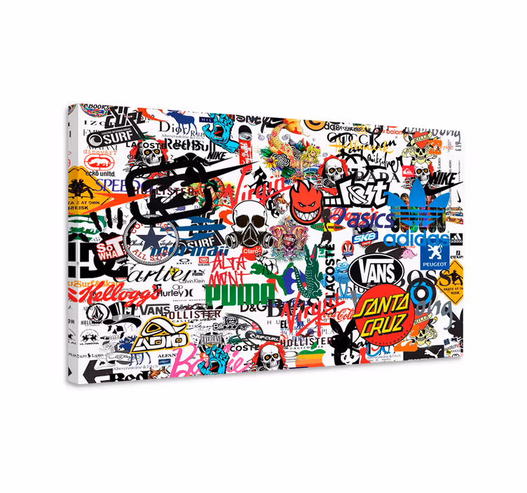 Tableau moderne Célèbre logo - TenStickers