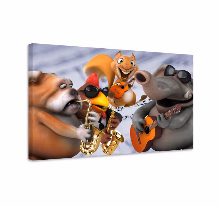 Tableau musique Animales musique - TenStickers