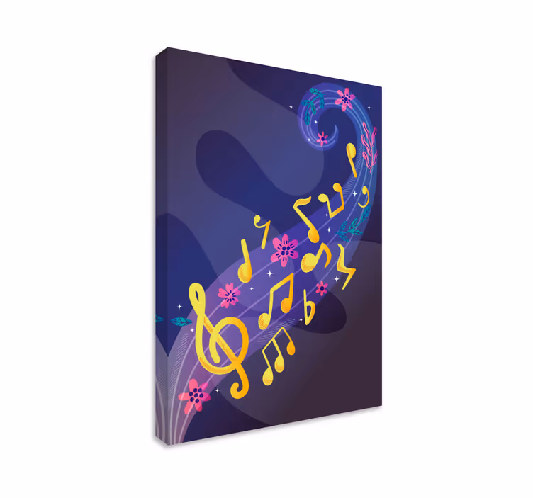 Tableau musique Notes de musiques - TenStickers