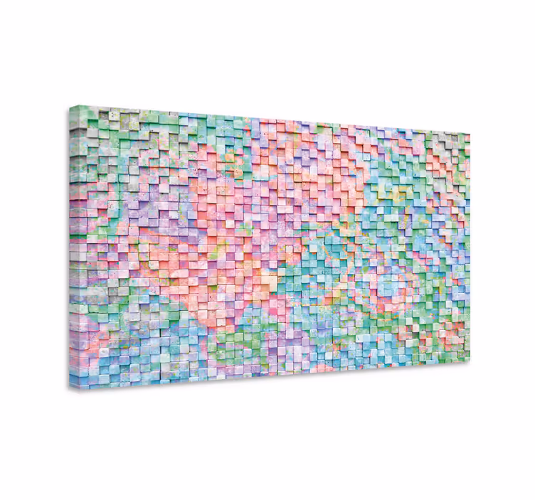 Tableau mosaïque colorée  - TenStickers