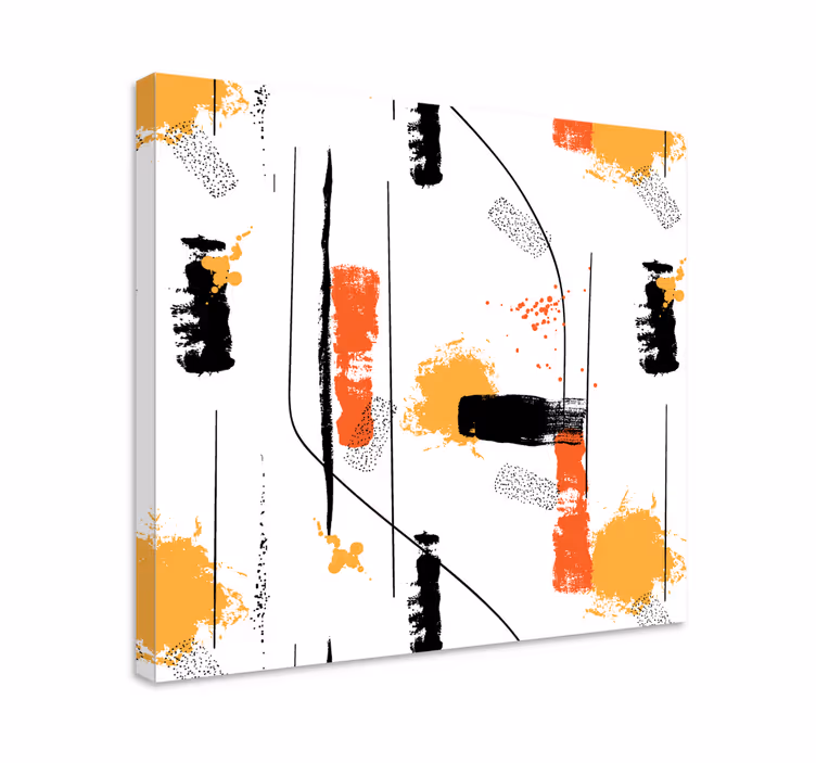 Tableau abstraite Art abstrait linéaire - TenStickers