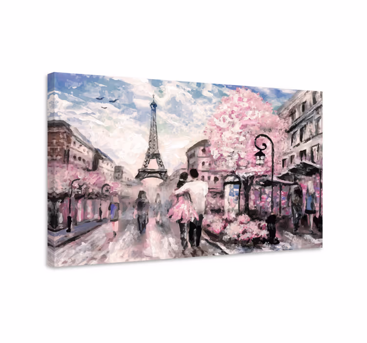 Tableau Personas parejas en parís - TenStickers