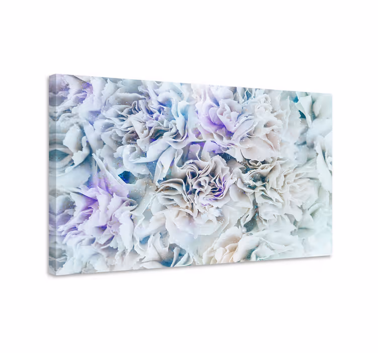 Tableau fleurs et plantes fleurs givrées - TenStickers
