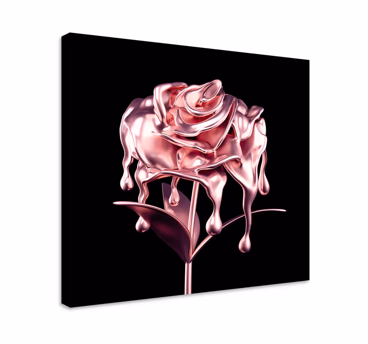 Tableau fleurs et plantes rose pink fondant - TenStickers