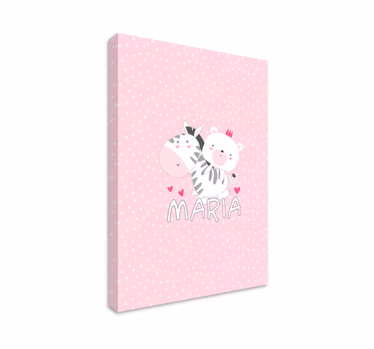 Tableau bébé amis animaux mignons - TenStickers