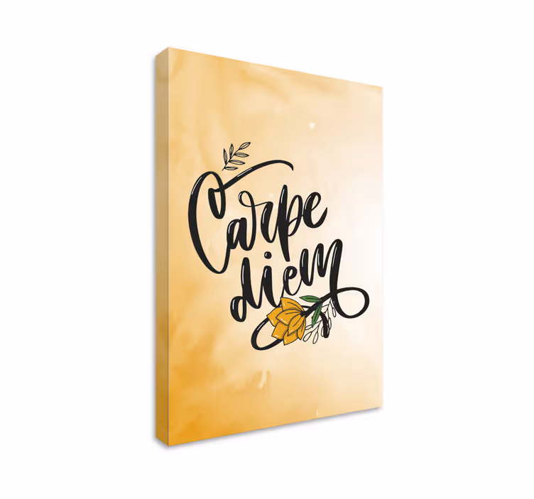 Tableau avec le texte Carpe diem - TenStickers
