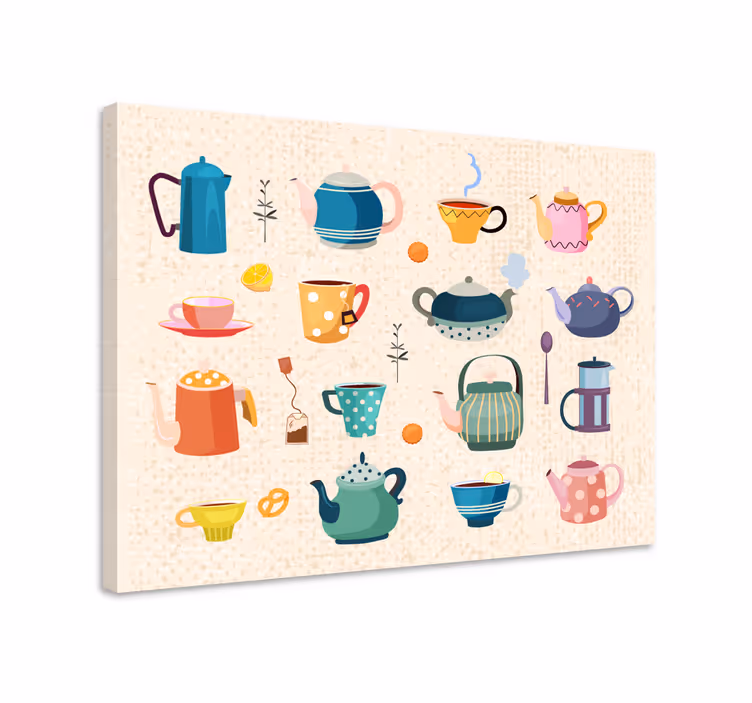 Tableau vintage Thé de cuisine vintage - TenStickers