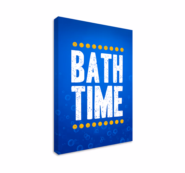 Tableau citation amusement à l'heure du bain - TenStickers
