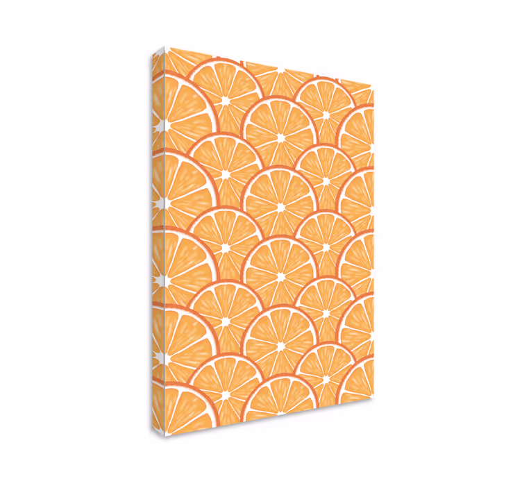 Tableau design sticker orange - TenStickers