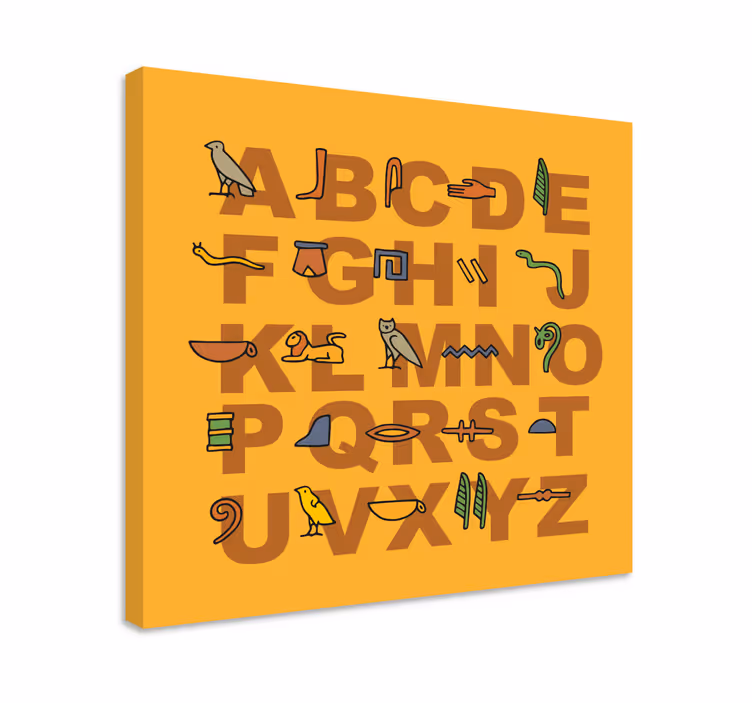 Tableau Alphabet égyptien - TenStickers