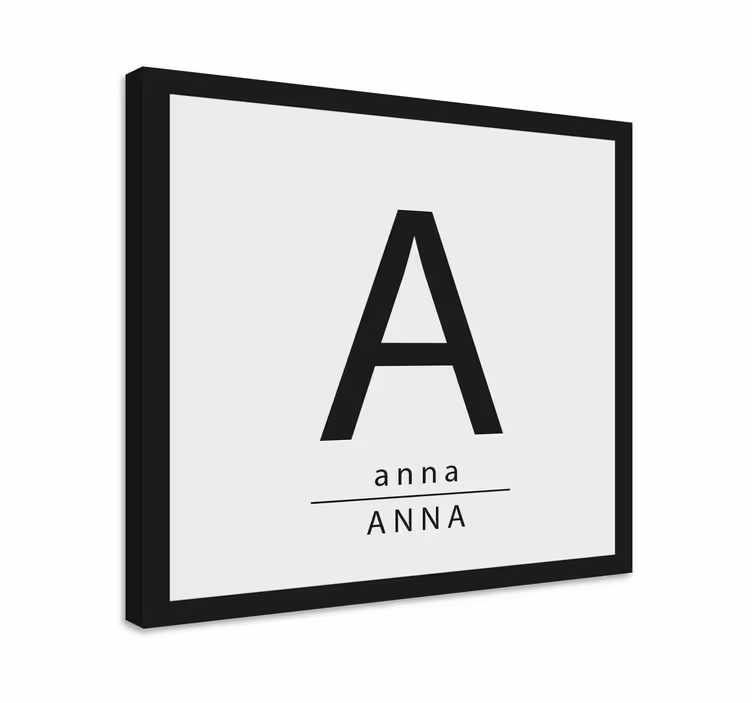 Tableau Lettres minimalistes - TenStickers