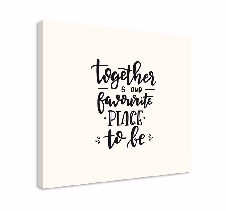 Tableau chambre Citation de phrase de texte - TenStickers