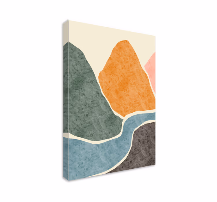 Tableau salon tableau moderne de montagne - TenStickers