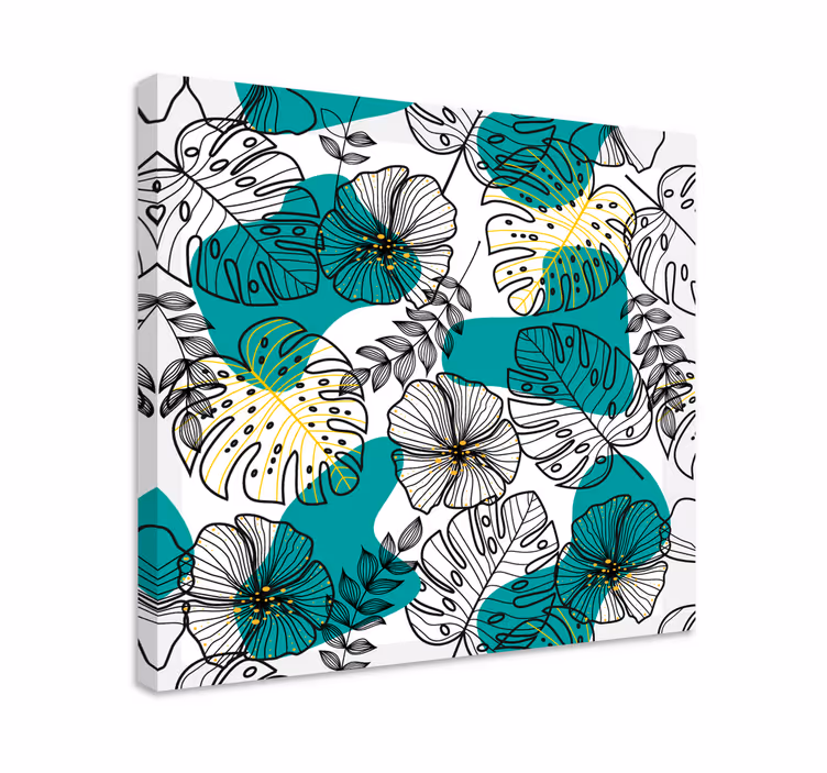 Tableau bureau Bureau floral - TenStickers