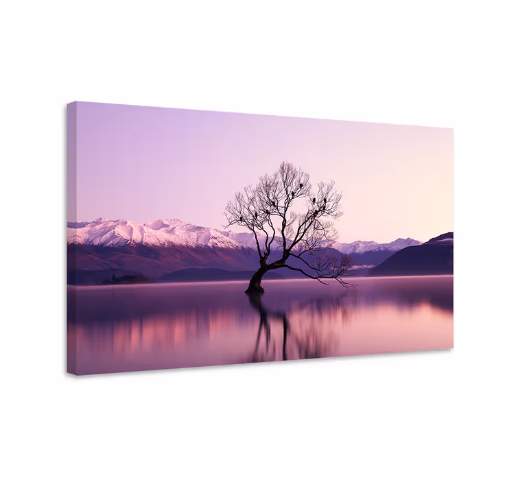 Tableau arbre de vie Arbre d'automne avec des corbeaux - TenStickers