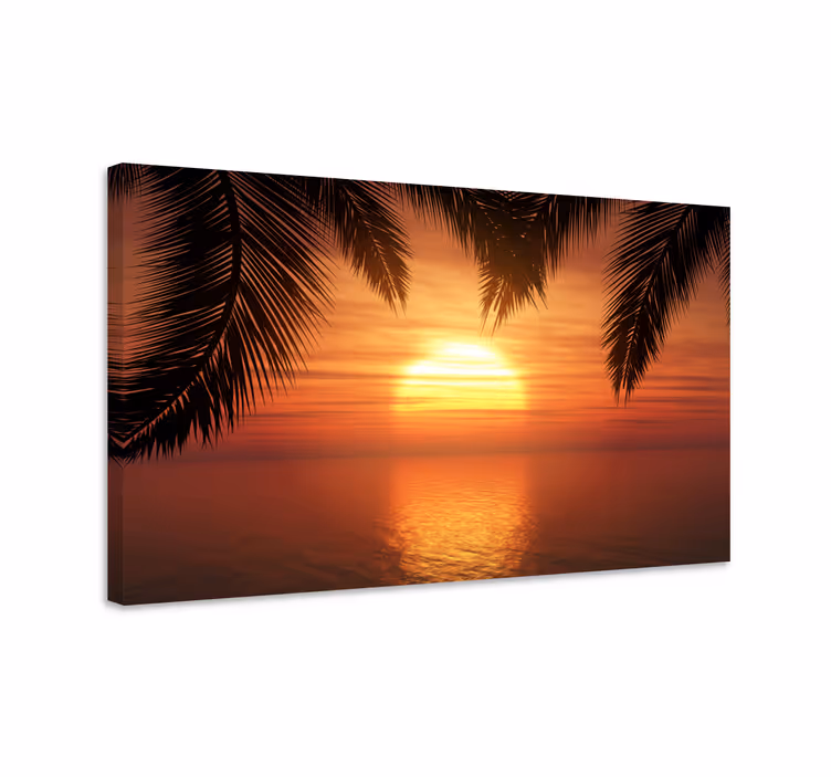 Tableau tête de lit Le coucher du soleil - TenStickers