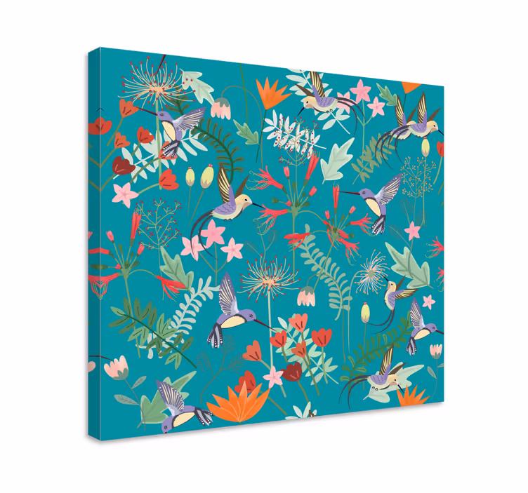 Tableau oiseaux sticker de colibri - TenStickers