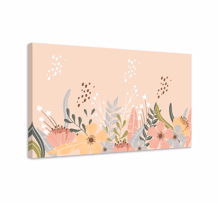 Tableau fleurs sticker de fleurs - TenStickers