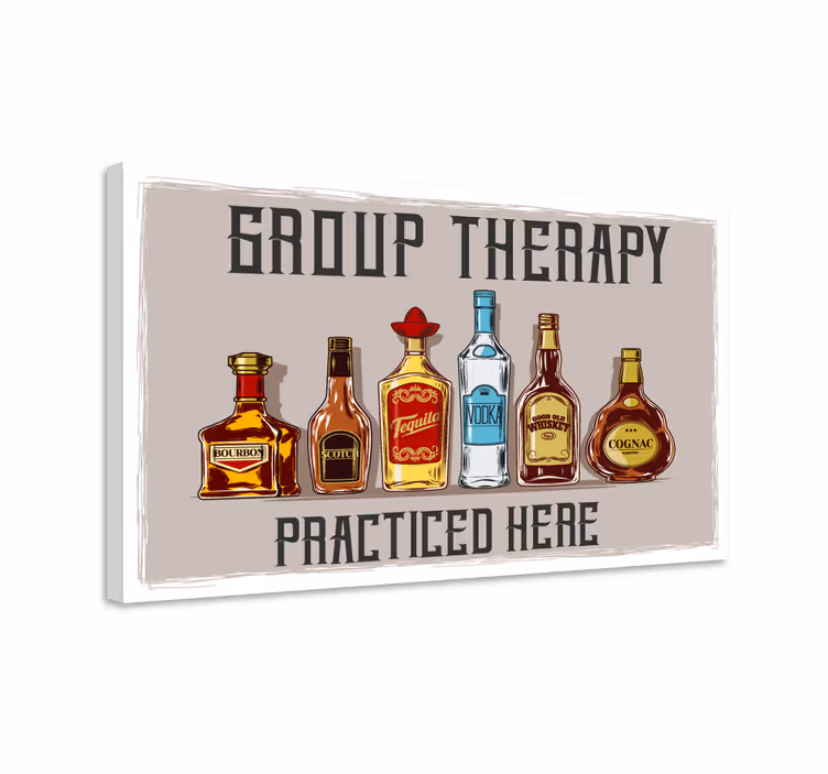 Tableau pour restaurant Texte d'alcool drôle - TenStickers