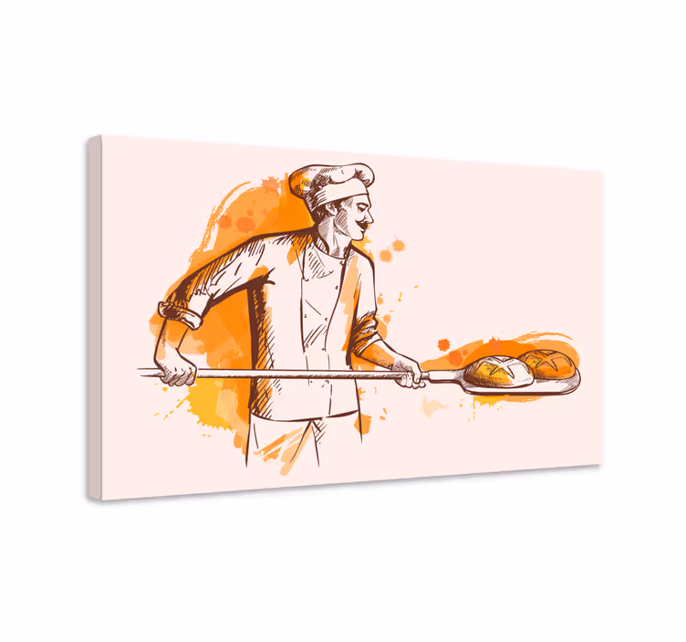 Tableau pour restaurant Chef vintage - TenStickers